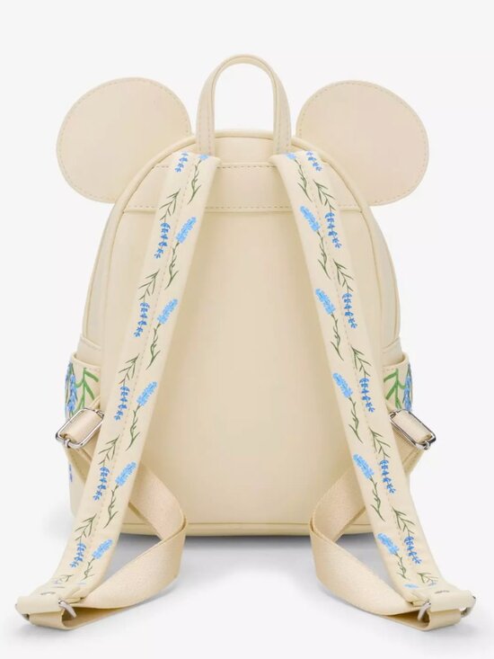 Loungefly Disney Minnie Mouse Blue Floral Mini Backpack — Exclusive